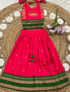 Ajd 1132 Fully Stitched Paithani Lehenga With Blouse  kids Wholesale